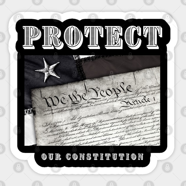 Protect Our Constitution Sticker by Ognisty Apparel